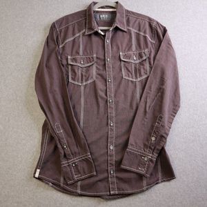 BKE Brown Casual Button Down Shirt